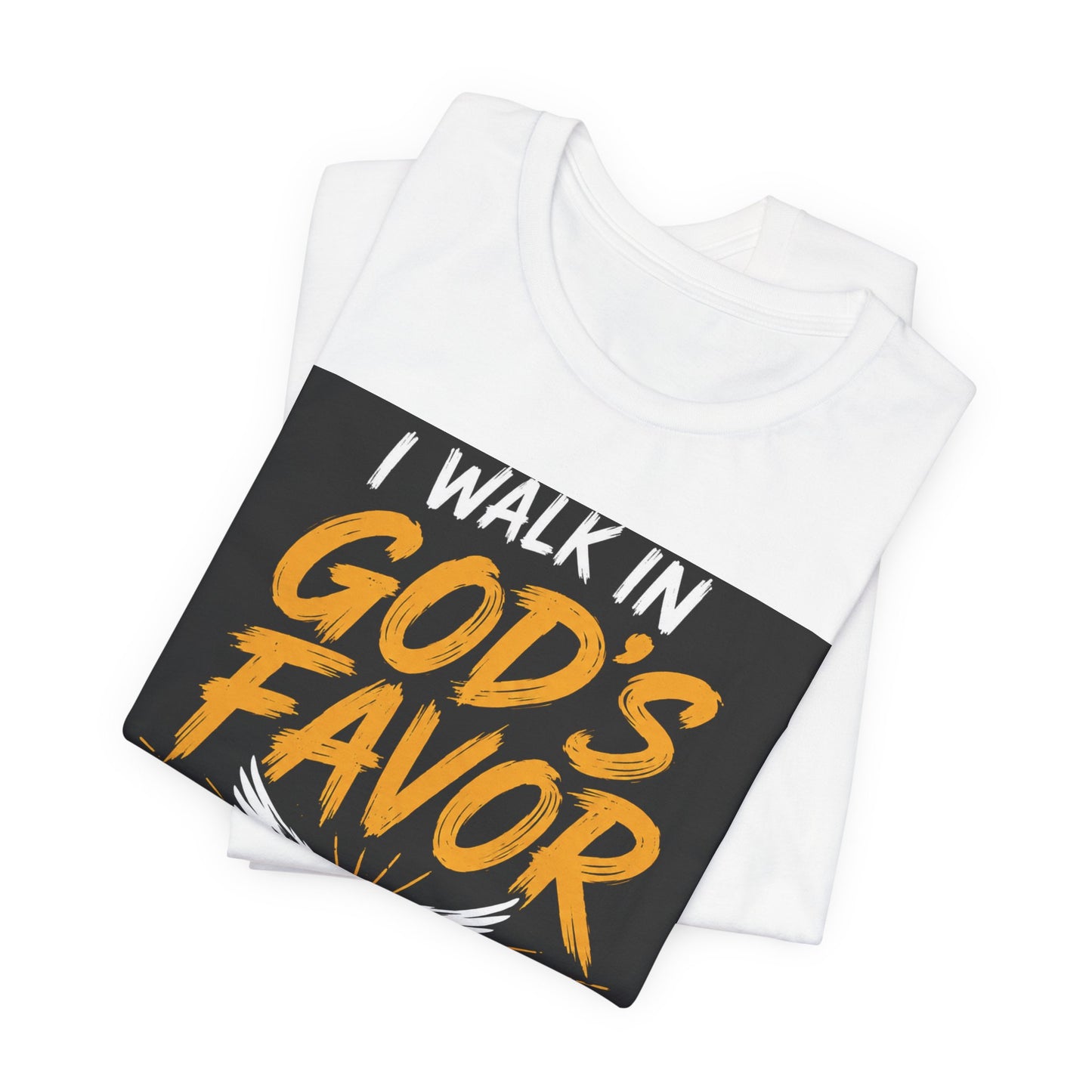 God's Favor T‑Shirt — "I Walk In God's Favor" Christian Tee with Dove & Scripture